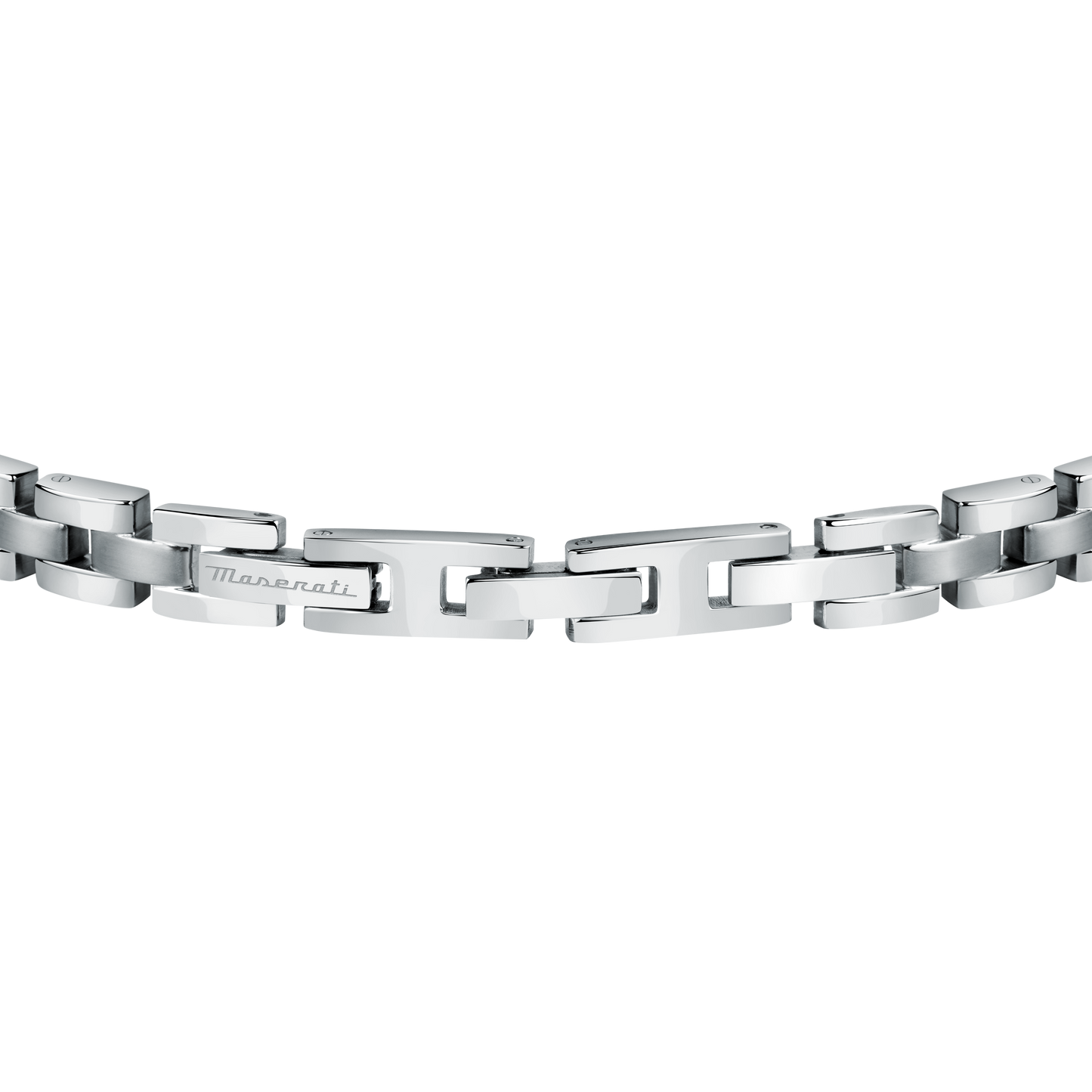 Maserati Stainless Steel Trident 22cm Bracelet