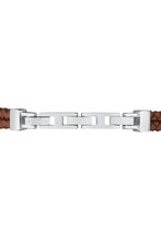 Load image into Gallery viewer, Maserati Men&#39;s Brown Woven Leather Bracelet