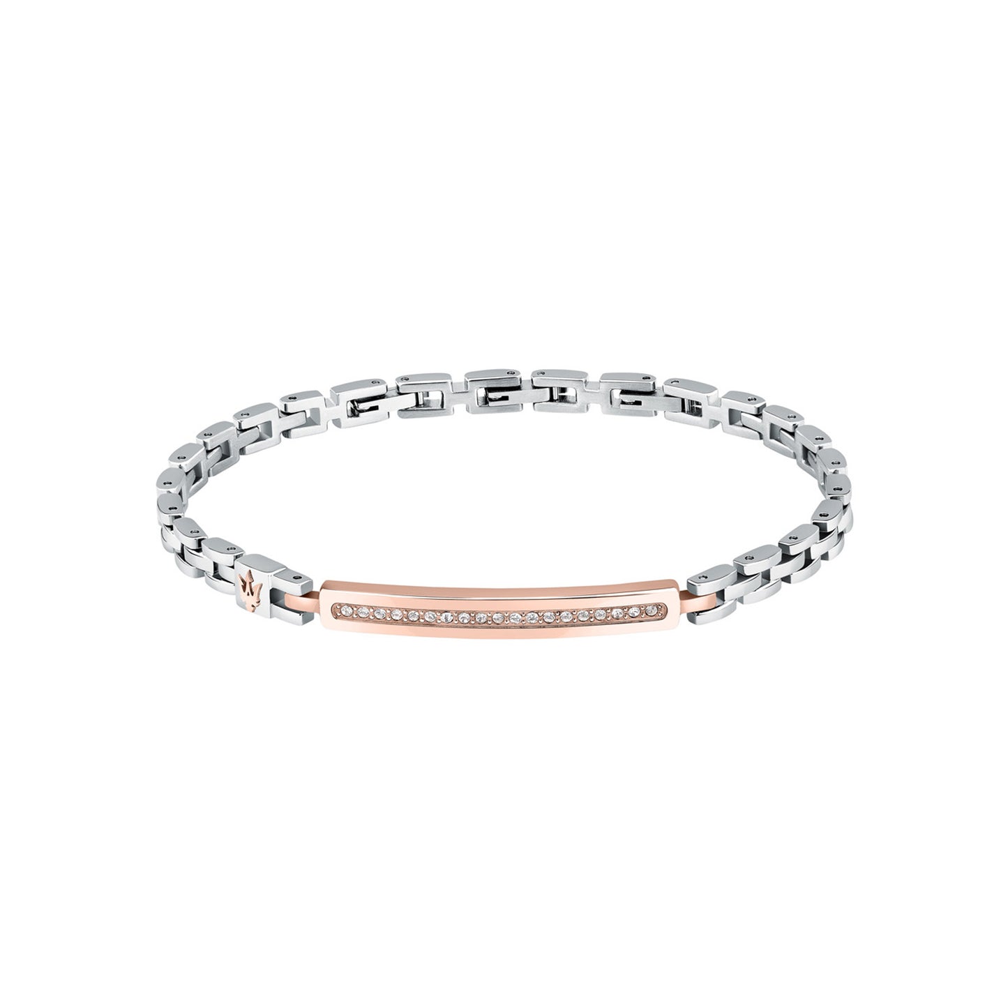 Maserati Men's Stainless Steel Rose Gold Bracelet
