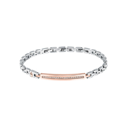 Maserati Men's Stainless Steel Rose Gold Bracelet