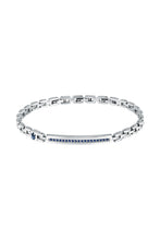 Load image into Gallery viewer, Maserati Men&#39;s Stainless Steel Blue Logo Bracelet