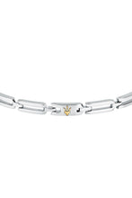 Load image into Gallery viewer, Maserati Men&#39;s Iconic Stainless Steel Gold Logo Bracelet