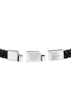 Load image into Gallery viewer, Maserati Men&#39;s Gun Metal Leather Bracelet