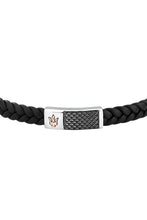 Load image into Gallery viewer, Maserati Men&#39;s RG &amp; Gun Metal Leather Bracelet