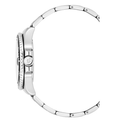 Jacques Du Manoir Swiss-Made Pro Scuba 43mm 200m Water Resistant Stainless Steel and Black Watch