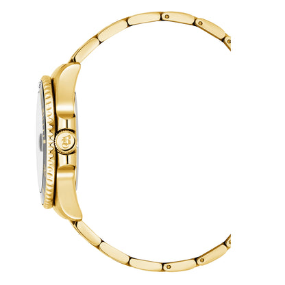 Jacques Du Manoir Swiss-Made Pro Scuba 43mm 200m Water Resistant Gold and Black Watch