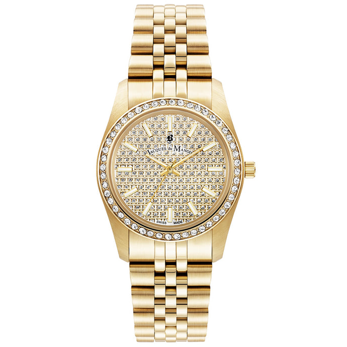 Jacques Du Manoir Swiss-Made Inspiration Glamour Gold Watch