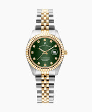 Load image into Gallery viewer, Jacques Du Manoir Swiss-Made Inspiration Two Tone Green Dial Watch