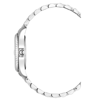 JDM Inspiration Flower 34mm Silver Strap Watch