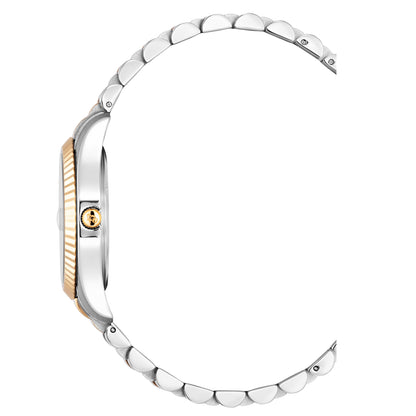 JDM Inspiration Flower 34mm Silver Strap Watch