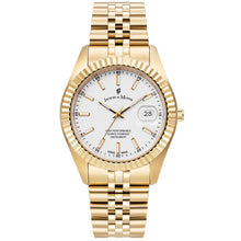 Load image into Gallery viewer, Jacques Du Manoir Swiss Inspiration Business Date Gold White Watch