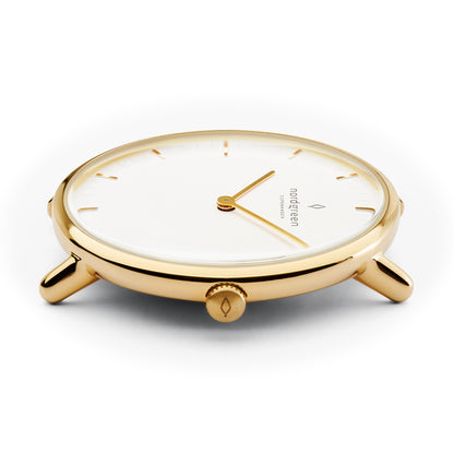 Nordgreen Native 28mm Gold Milanese Mesh Watch