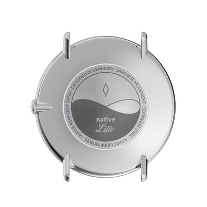 Nordgreen Native 36mm 3 Link Silver Watch