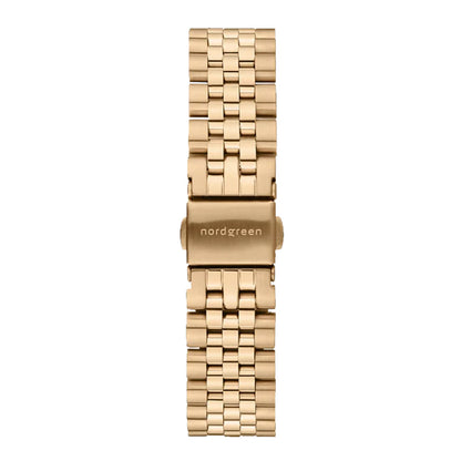 Nordgreen Native 28mm Gold 5 Link Stainless Steel Strap Watch