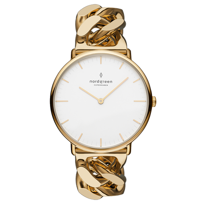Nordgreen Native 32mm Gold Chain Link Watch