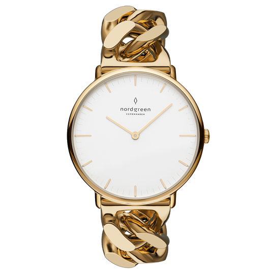 Nordgreen Native 32mm Gold Chain Link Watch