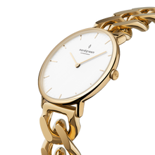 Load image into Gallery viewer, Nordgreen Native 32mm Gold Chain Link Watch