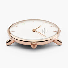 Load image into Gallery viewer, Nordgreen Native 32mm Rose Gold Case Brown Leather Strap Watch