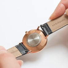 Load image into Gallery viewer, Nordgreen Native 32mm Rose Gold Case Brown Leather Strap Watch