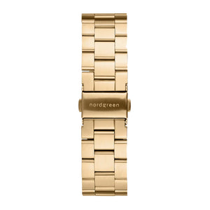 Nordgreen Native 36mm Gold 3 Link Stainless Steel Strap Watch