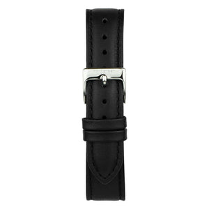 Nordgreen Native 40mm Silver Case Black Leather Watch