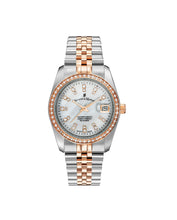 Load image into Gallery viewer, JDM Inspiration 36mm Rose Gold Silver Strap Watch