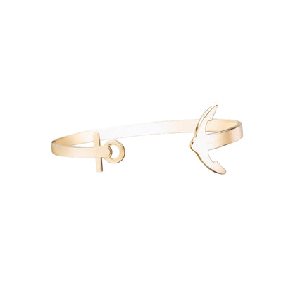 Paul Hewitt Ancuff Ladies M Gold Bracelet