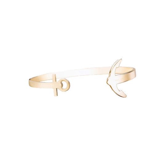 Paul Hewitt Ancuff Ladies M Gold Bracelet