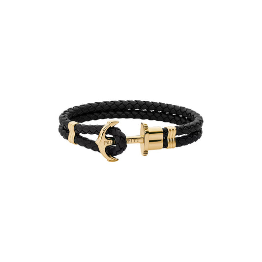 Paul Hewitt Phrep Nylon Black Gold M Bracelet