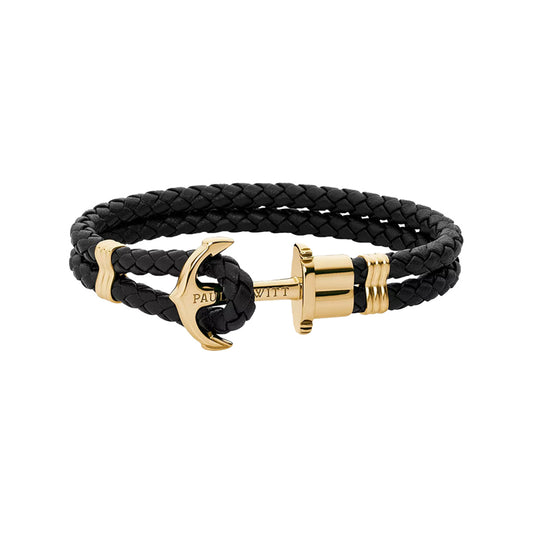 Paul Hewitt Phrep Nylon Black Gold XL Bracelet