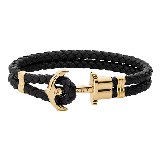 Paul Hewitt Phrep Nylon Black Gold XXL Bracelet