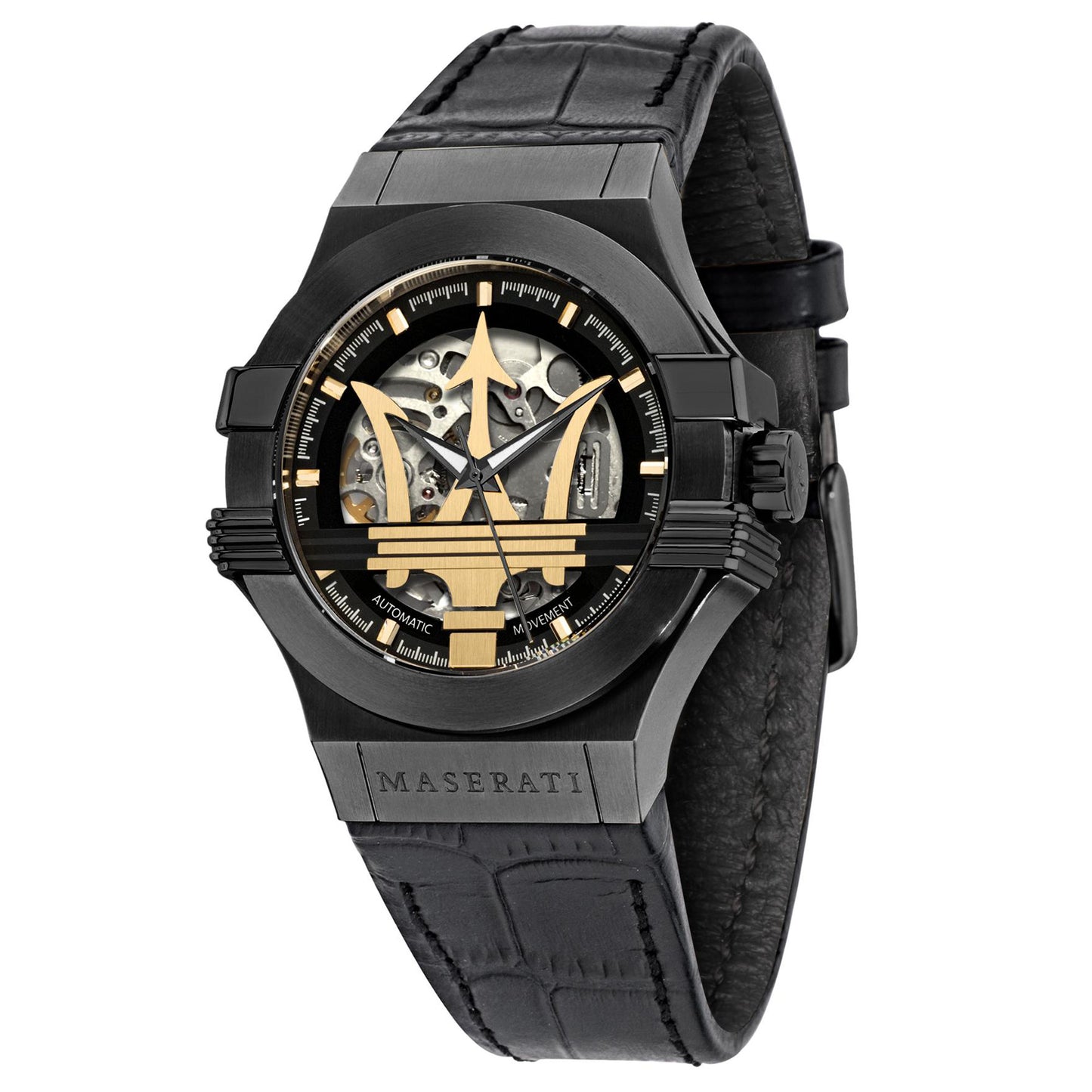 Maserati Potenza 42mm Gold Watch