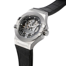 Load image into Gallery viewer, Maserati Potenza Silver Skeleton Automatic 42mm Watch