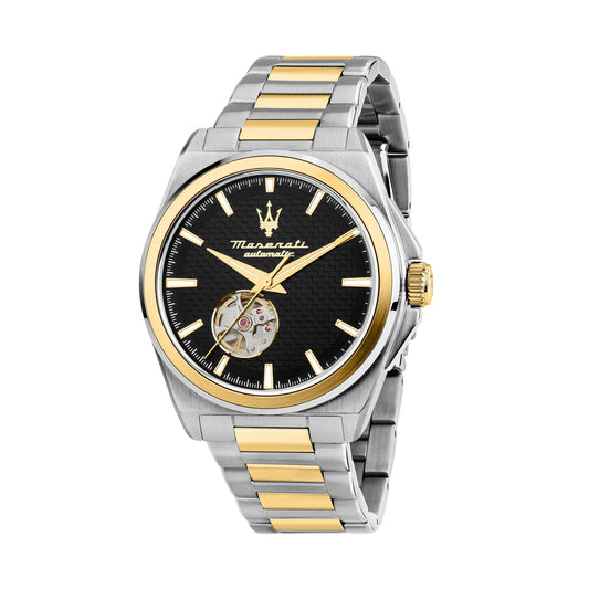 Maserati Velocita 41mm Automatic Black Dial Two Tone Stainless Steel Strap Watch