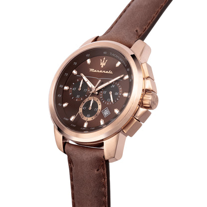 Maserati Successo 44mm Brown Watch
