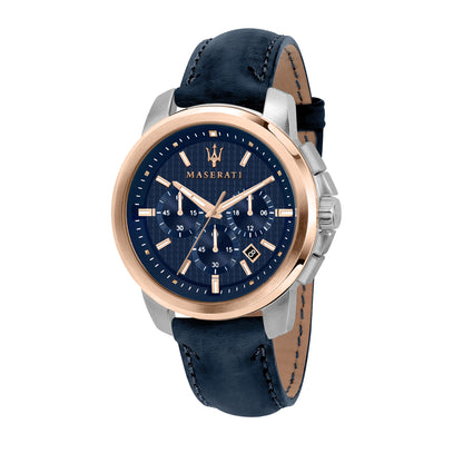 Maserati Successo Navy Blue Chronograph
