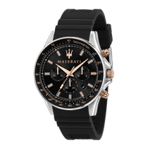 Load image into Gallery viewer, Maserati Sfida Black Dial 44mm Watch