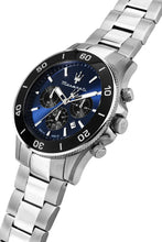 Load image into Gallery viewer, Maserati Competizione 43mm Blue Dial Stainless Steel Strap Watch