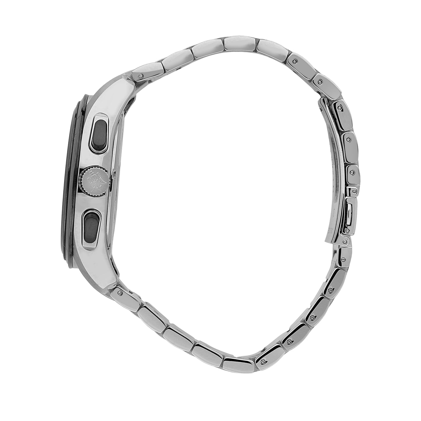 Maserati Traguardo 45mm Black Dial Silver Bracelet Watch