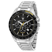 Load image into Gallery viewer, Maserati Traguardo Black Dial 45mm Chronograph