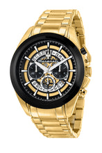 Load image into Gallery viewer, Maserati Traguardo 45mm Chronograph Gold Stainless Steel Strap Watch