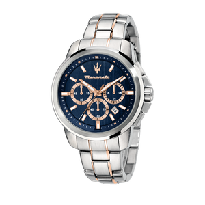 Maserati Successo Blue Dial 44mm Chronograph