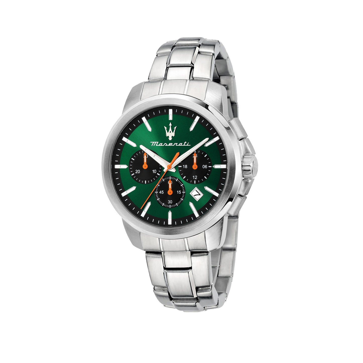 Maserati Successo 42mm Chrono Green Dial Stainless Steel Strap Watch