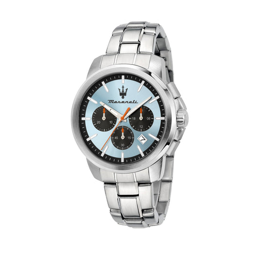 Maserati Successo 42mm Chrono Blue Dial Stainless Steel Strap Watch