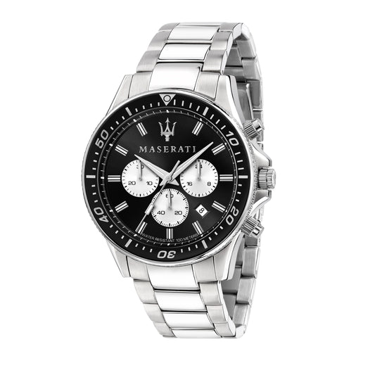 Maserati Stile Silver 45mm Chronograph