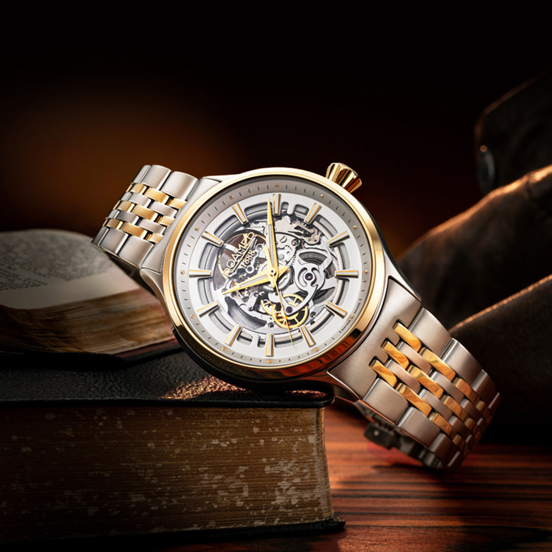 Roamer Competence Skeleton III Two-Tone Watch