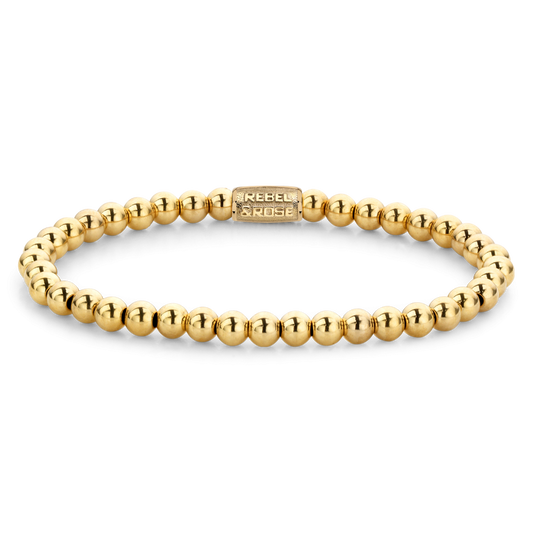 Rebel and Rose Yellow Gold Only 4mm Bracelet