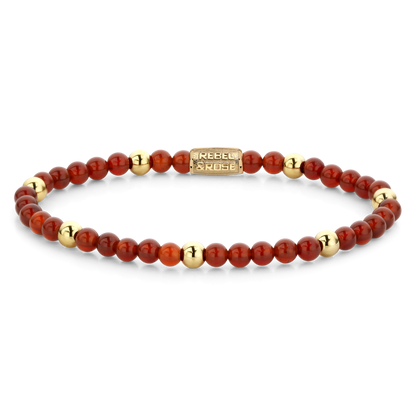 Rebel and Rose Amazing Grace Yellow Gold Plated 4mm Bracelet