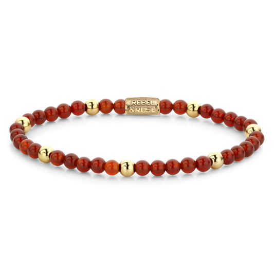 Rebel and Rose Amazing Grace Yellow Gold Plated 4mm Bracelet