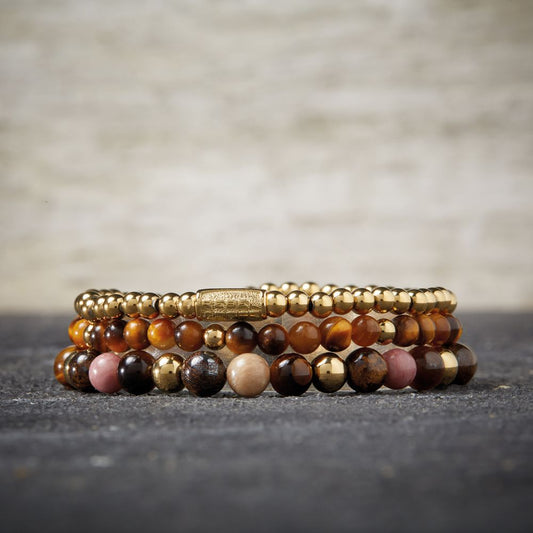 Rebel and Rose Tiger Lily Yellow Gold Plated 4mm Bracelet